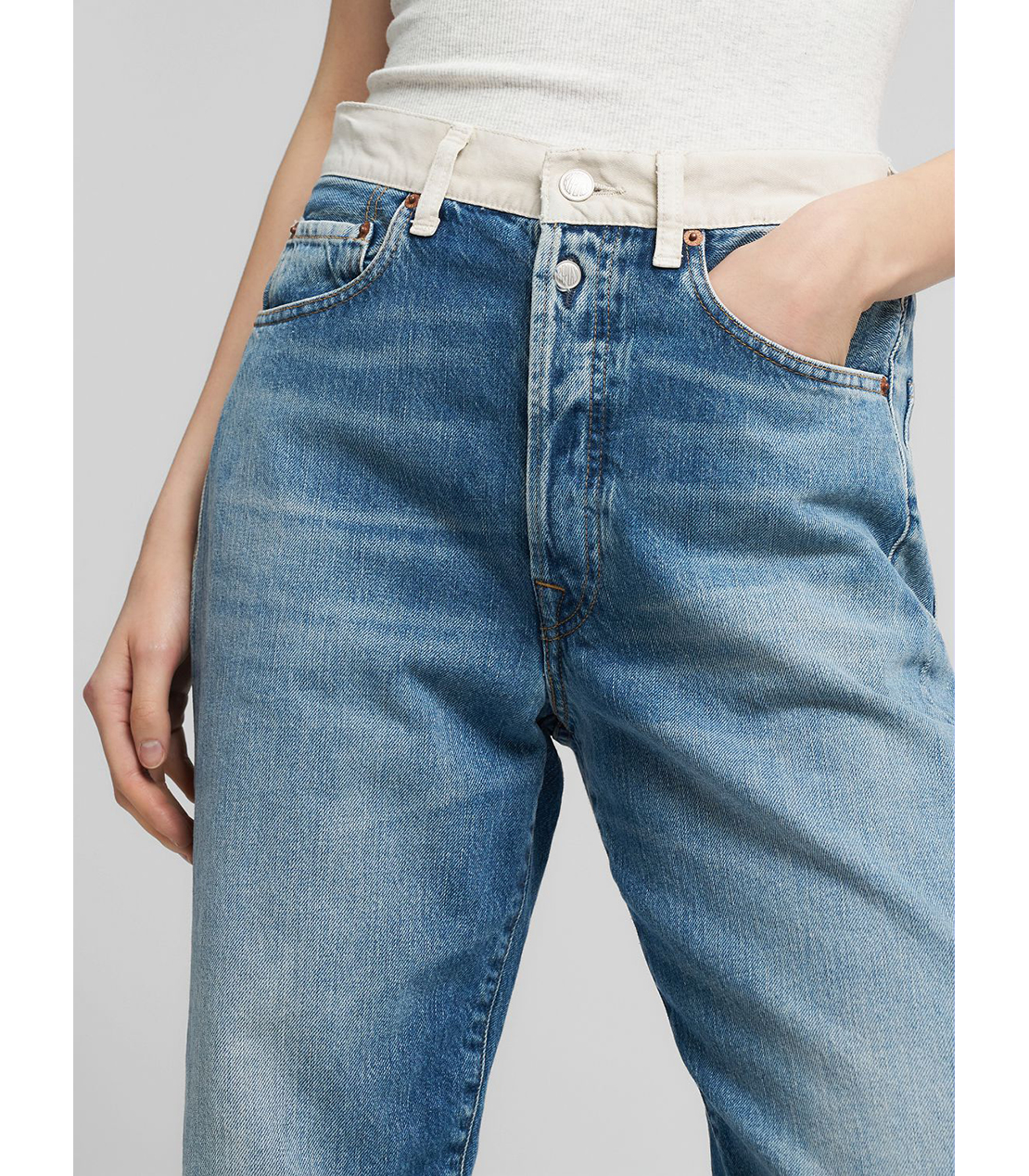 ９ZERO1リサイクルコットンデニム 詳細画像 ブルー 5